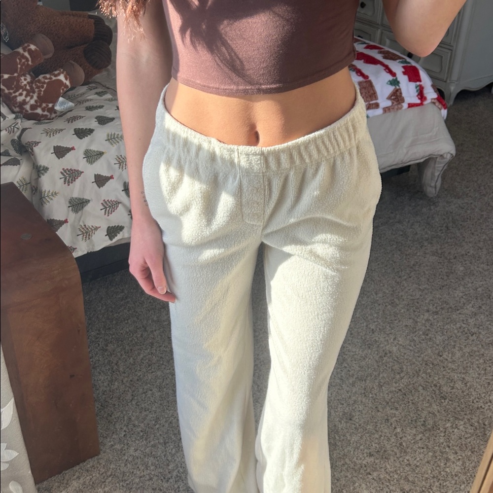 Better Together beige, waffle texture pants